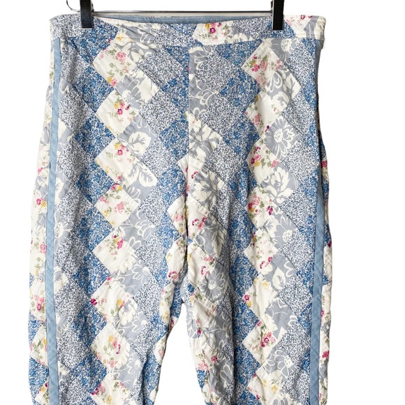 Polo Ralph Lauren Patchwork Quilted High Rise RARE Vintage Pants Size 12 - Picture 5 of 9